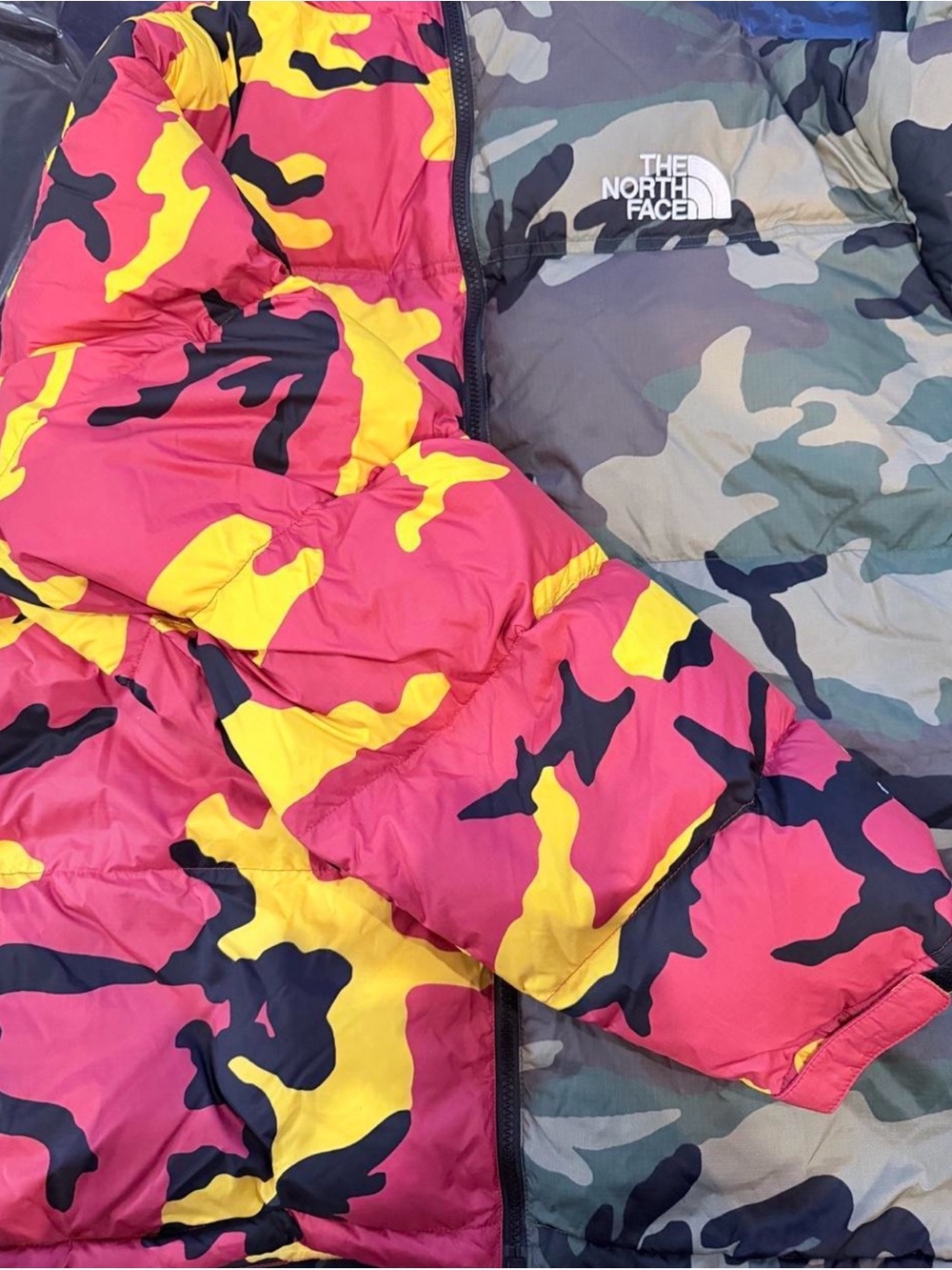The North Face x Supreme Navy Jacket with Red and Yellow Accents - Picture 6 of 8